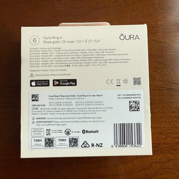 Oura Ring 4 - Size 6 - Rose Gold - Picture 2 of 5